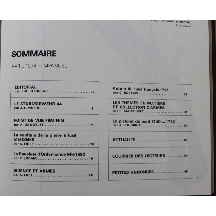 Album Gazette des Armes II : du No 12 à 17