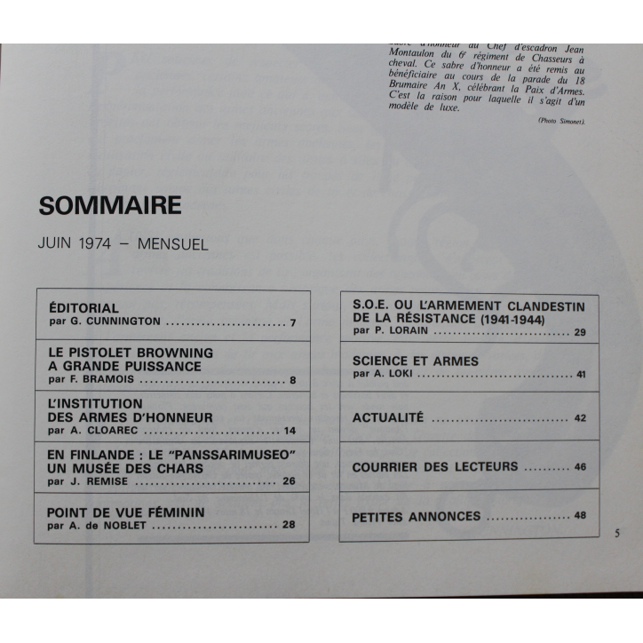 Album Gazette des Armes II : du No 12 à 17