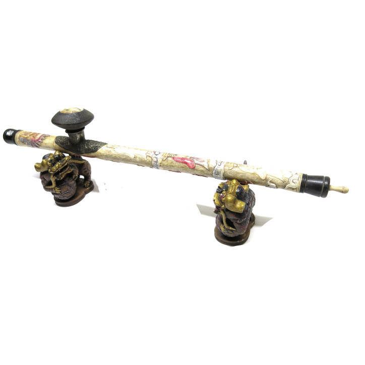 2 supports en pierre  pour pipe asiatique  