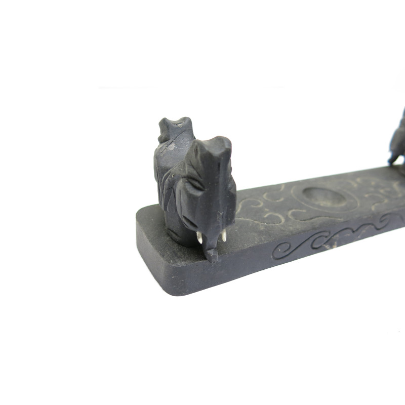 Support en bois  pour pipe asiatique  