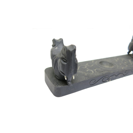 Support en bois  pour pipe asiatique  