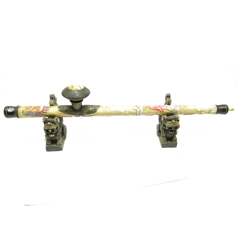 2 supports en pierre  pour pipe asiatique  