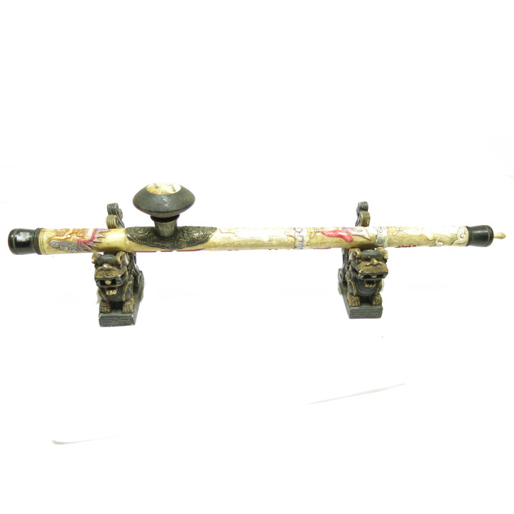 2 supports en pierre  pour pipe asiatique  