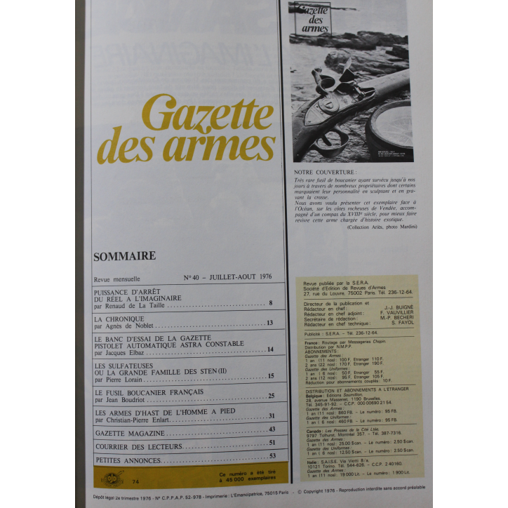 Album Gazette des Armes VI : du No 36 à 41