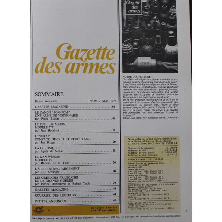 Album Gazette des Armes VIII : du No 48 à 53