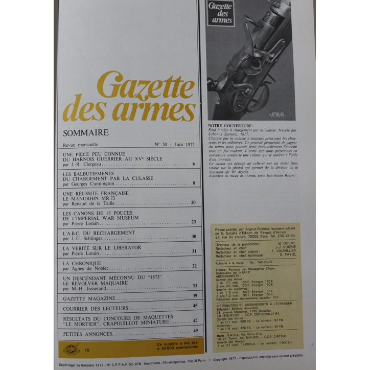Album Gazette des Armes VIII : du No 48 à 53