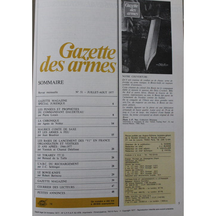 Album Gazette des Armes VIII : du No 48 à 53