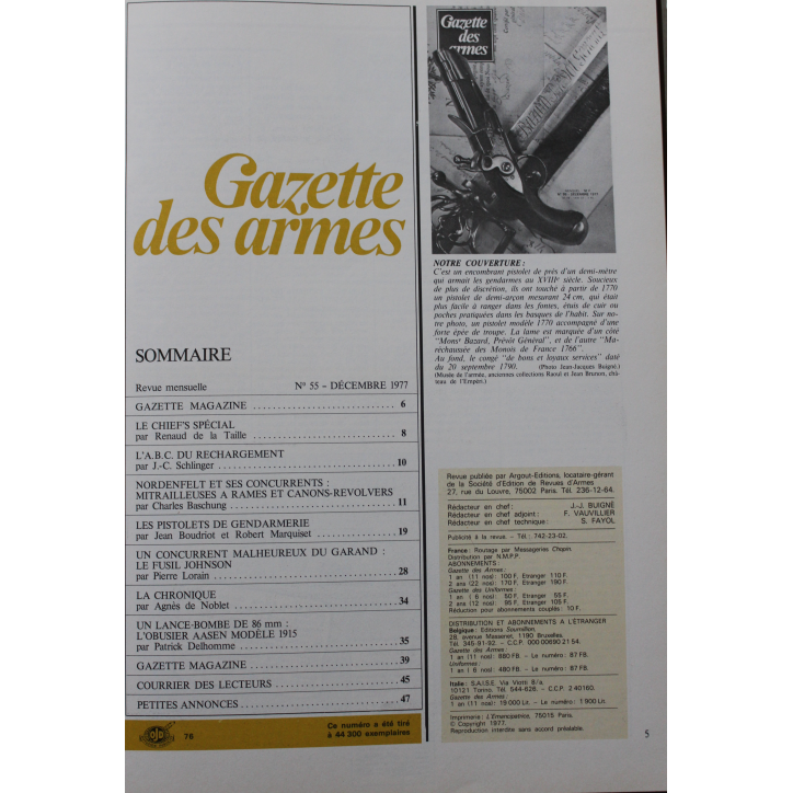 Album Gazette des Armes IX : du No 54 à 59