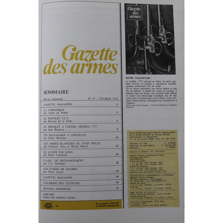 Album Gazette des Armes IX : du No 54 à 59
