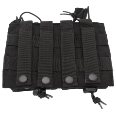 Porte chargeurs double tactique renforcé Noir