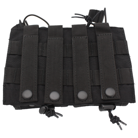 Porte chargeurs double tactique renforcé Noir