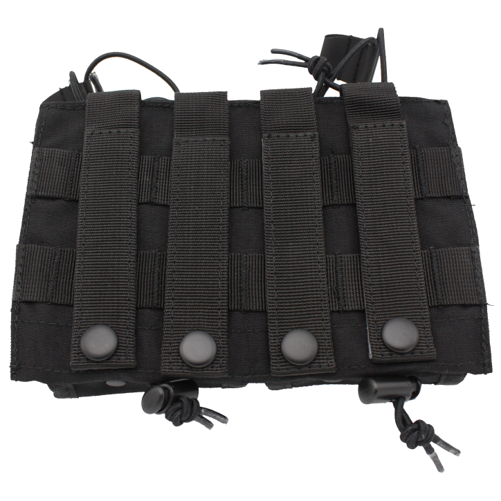 Porte chargeurs double tactique renforcé Noir