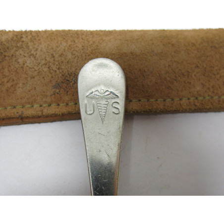 Fourchette originale réglementaire US medical avec cuir ww2 ref 11