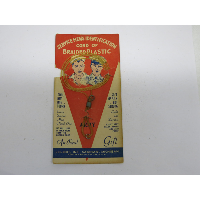 Cord men's identification US ww2 ref 736 