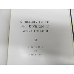 Rare livre edtion originale The 90 TH Infantry division