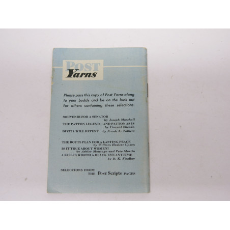 Petit livre POST  YARNS US ww2  vol IX n2 