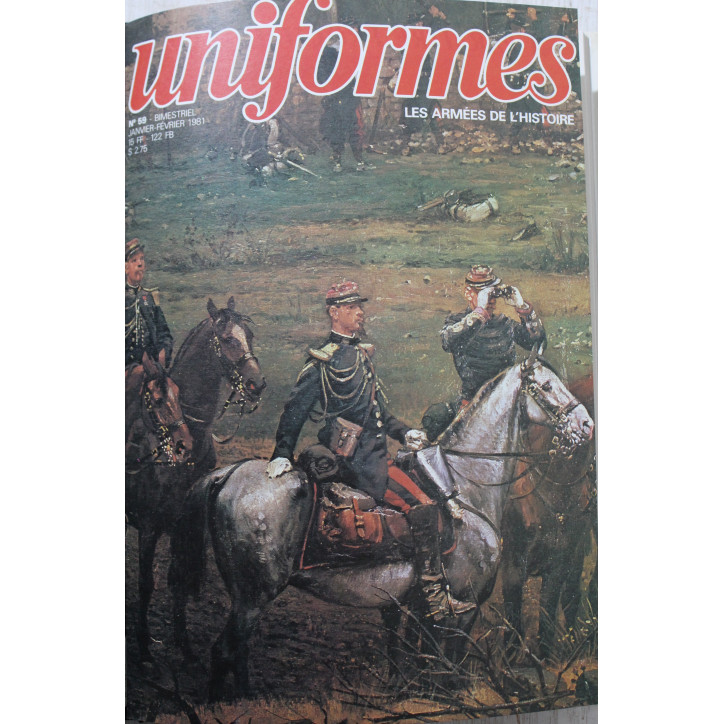 Album Uniformes No 7 avec couverture illustrée : revues No 55 à 60