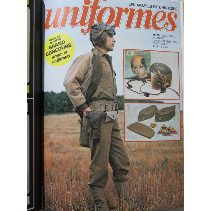 Album Uniformes No 8 avec couverture illustrée : revues No 61 à 66