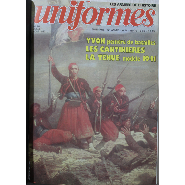 Album Uniformes No 9 avec couverture illustrée : revues No 67 à 72