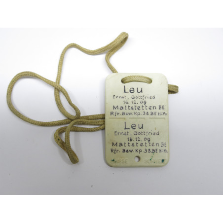 Plaque d'identité ancienne Suisse ref 100 