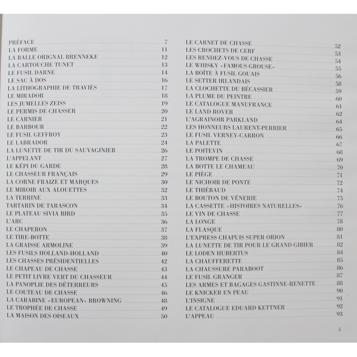 Livre Objets de la Chasse de Cohen-Potin et Pottier