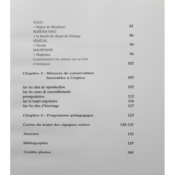 Livre La migration des cigognes noires: Du chêne au baobab de G. Jadoul Livre La migration des cigognes noires: Du chêne au baobab de G. Jadoul
