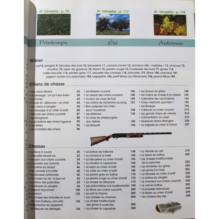Livre Les 4 saisons du chasseur de P. Durantel