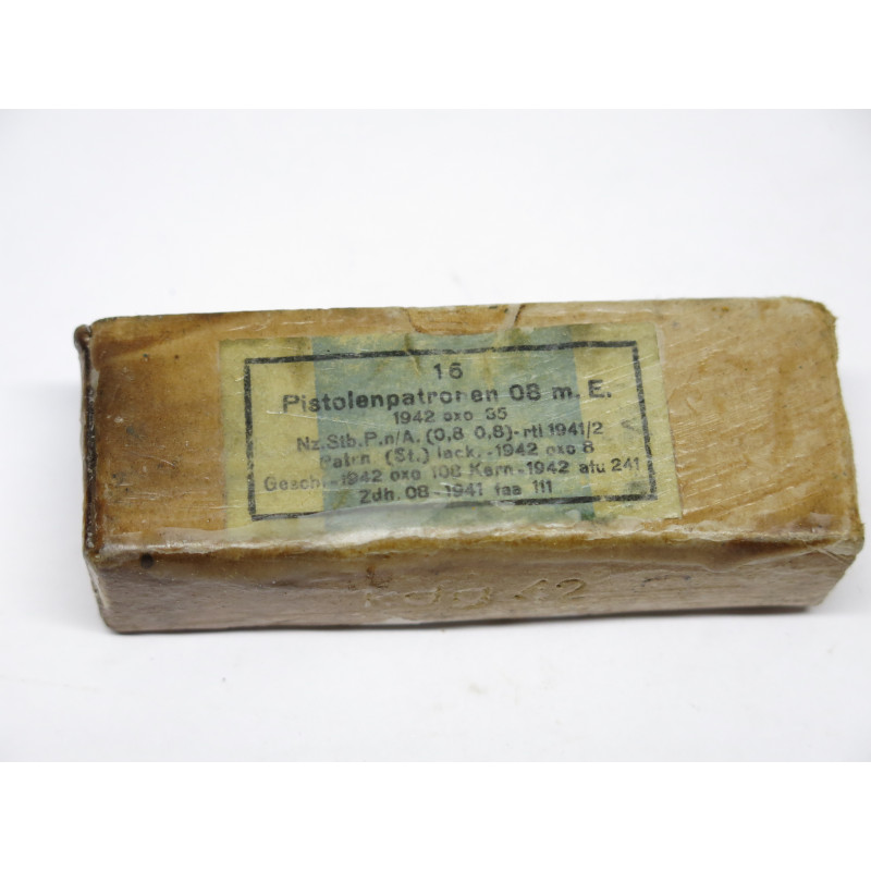 Boite vide 9 para P08 Luger oxo 1942 ref 22   c33