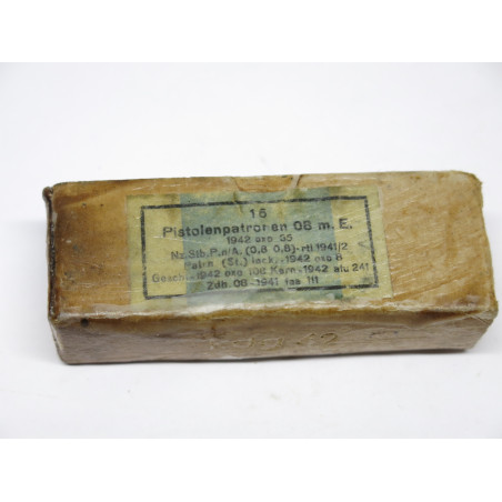 Boite vide 9 para P08 Luger oxo 1942 ref 22   c33