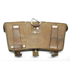 Superbe cartouchiere cuir fauve 1939 fusil Mauser 98K originale 1942 ref 800