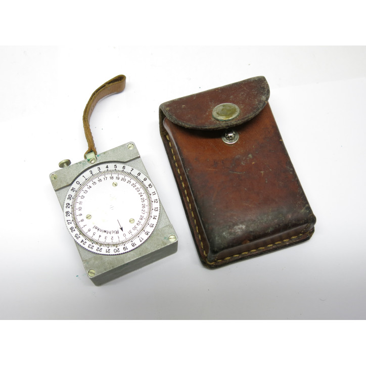Sitometre boussole Armée Suisse avec etui cuir  ref 236