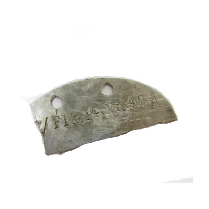 Dog tag German dead  ww2 from Normandie  ref  430