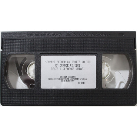 VHS Comment pêcher la truite au Toc en grande rivière