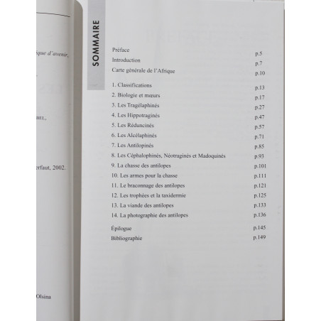 Livre Les Antilopes d'Afrique du Dr P.-J Corson