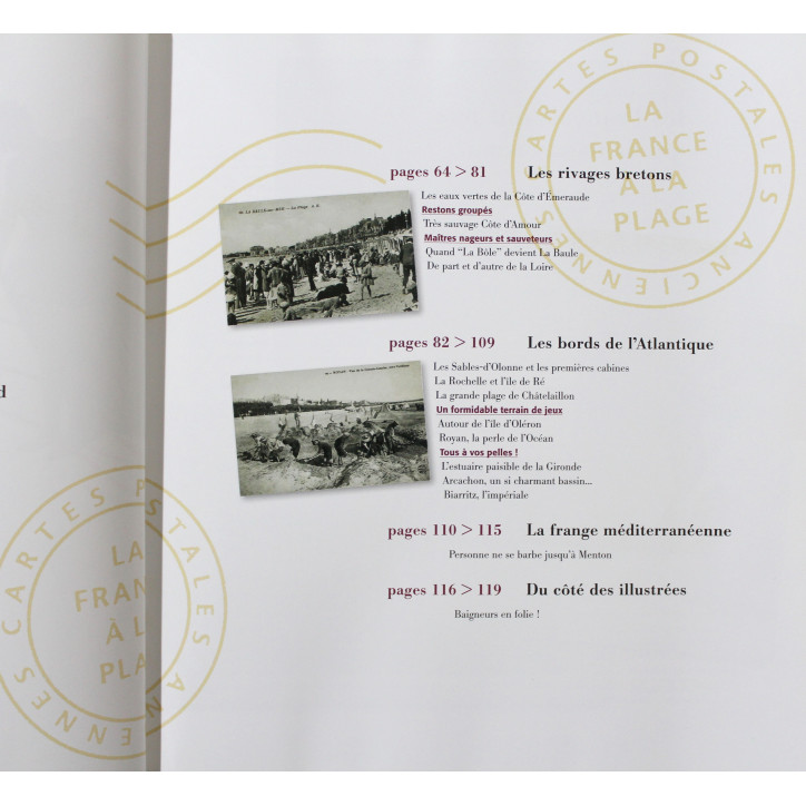 Livre Cartes postales anciennes : la France à la plage