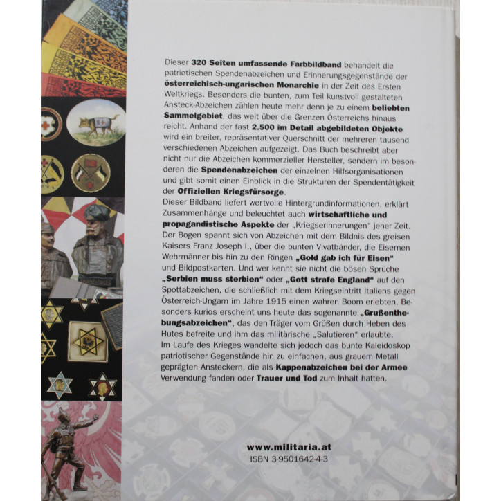 ANDENKEN AUS EISERNER ZEIT, PATRIOTISCHE ABZEICHEN DES österreichisch-ungarischen monarchie von 1914 bis 1918 ANDENKEN AUS EISERNER ZEIT, PATRIOTISCHE ABZEICHEN DES österreichisch-ungarischen monarchie von 1914 bis 1918