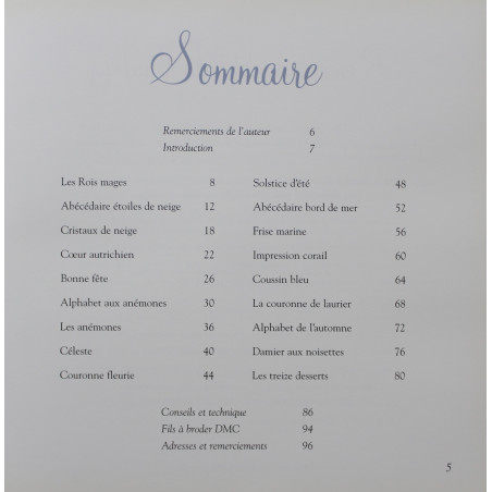 Livre Broder l'année au point de croix de Catherine Allègre- Papadacci