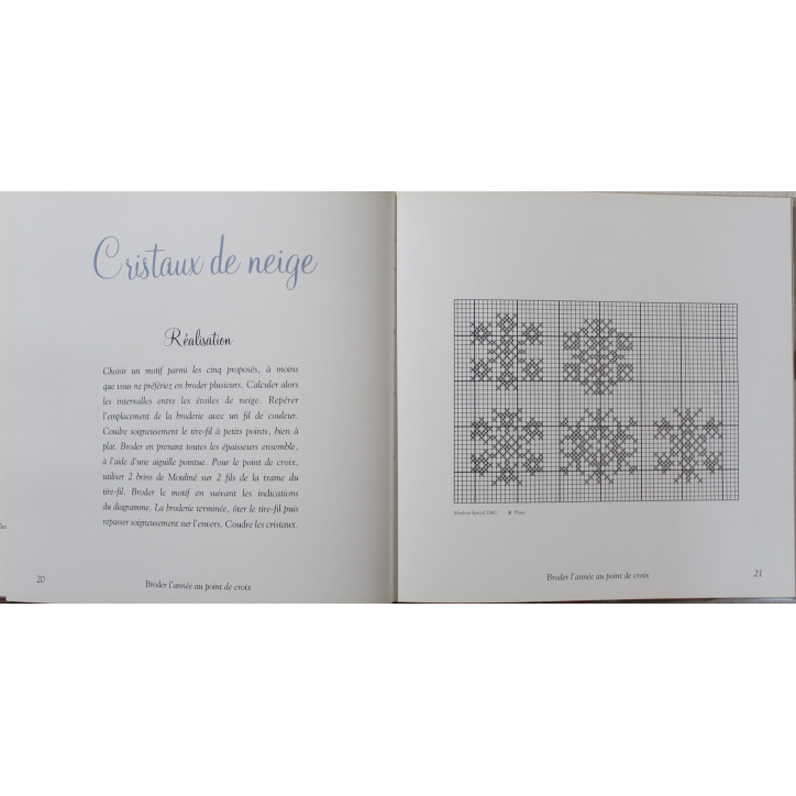 Livre Broder l'année au point de croix de Catherine Allègre- Papadacci