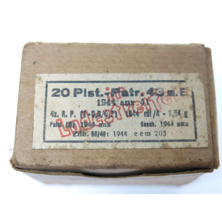 Rare boite vide de 20 cartouches STG 43 MP44 1944 ref  100