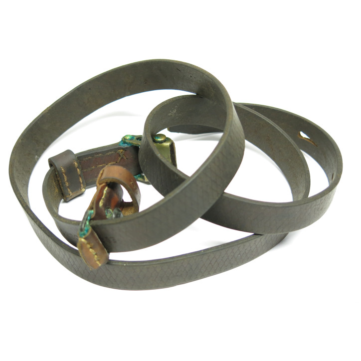 Bretelle cuir quadrillé originale Israel  fusil Mauser 98 K ref 55