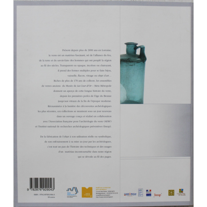Livre Archéologie et usages du verre de Laïla Ayache