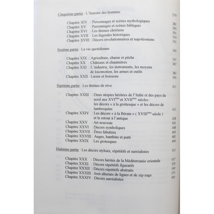 Livre Décors des céramiques françaises : Tome 1 : Dictionnaire