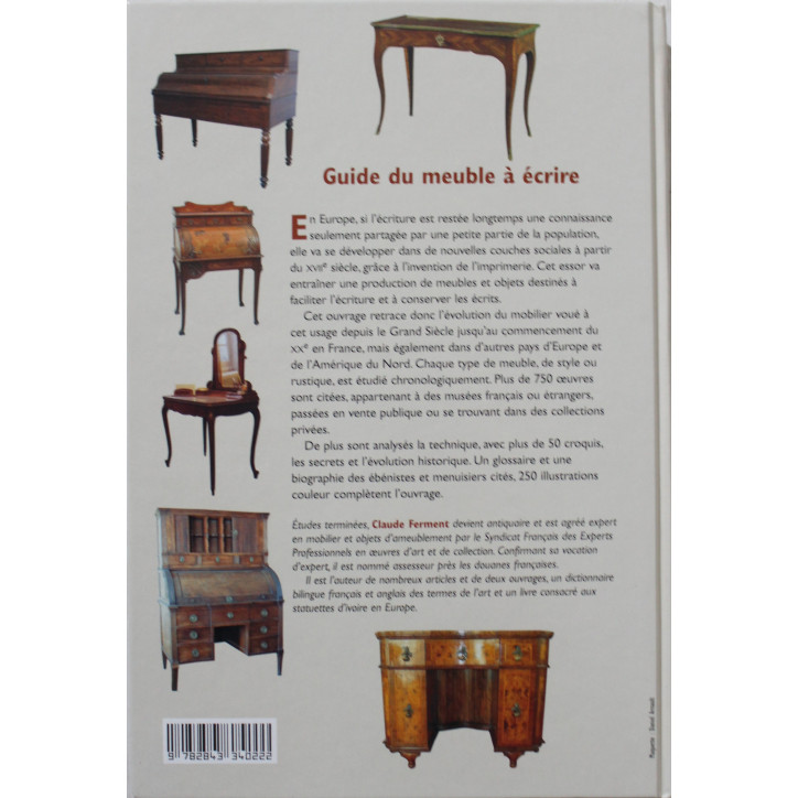 Livre Le guide du meuble à écrire de Claude Frement Livre Le guide du meuble à écrire de Claude Frement
