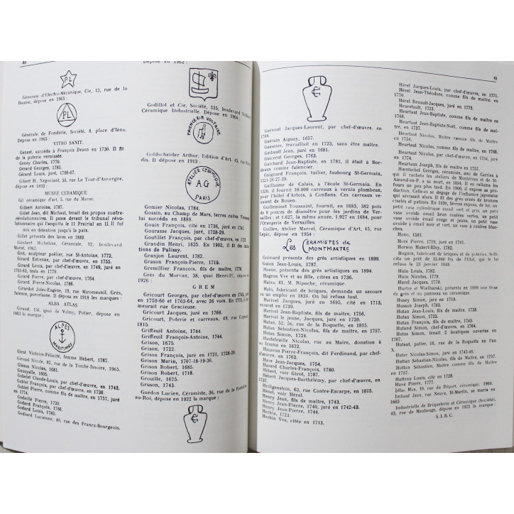 Livre Poteries, Grès, Faïences Paris - Tardy