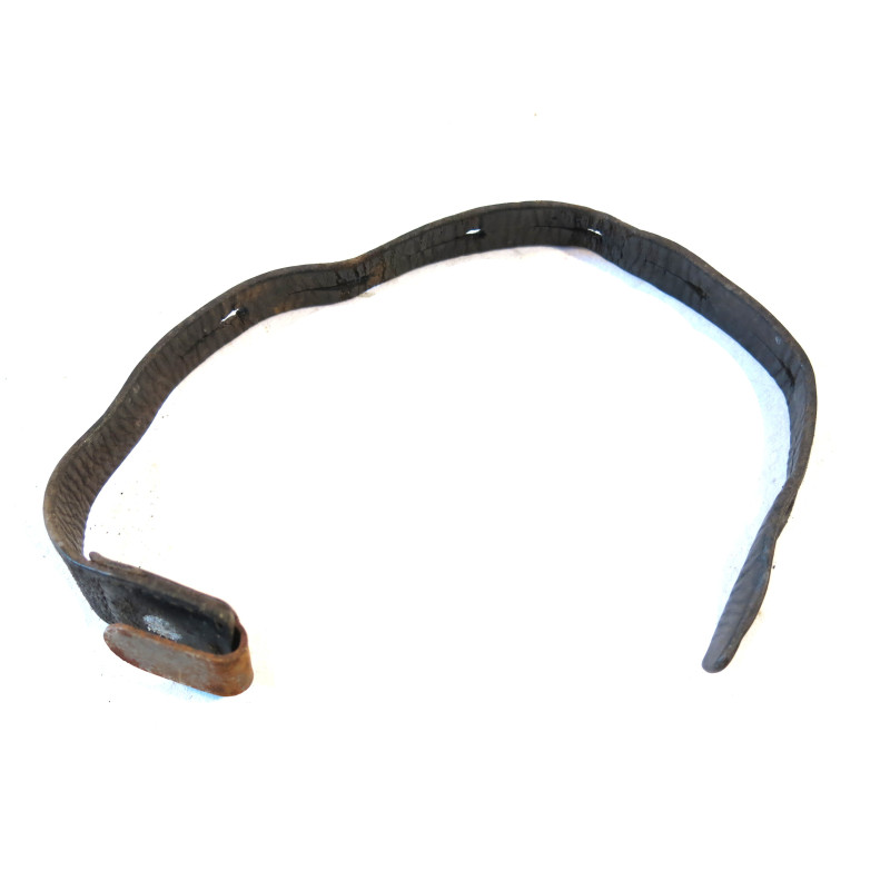 Sangle originale cuir noire arrière de brelage WH Réf 50