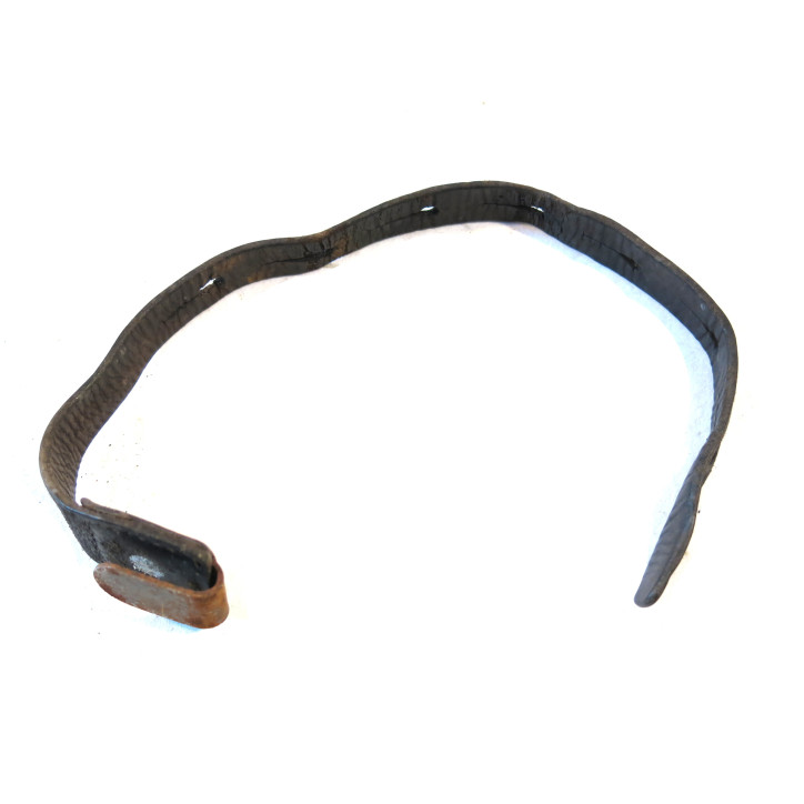 Sangle originale cuir noire arrière de brelage WH Réf 50