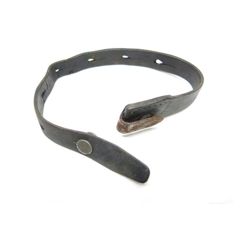 Sangle originale cuir noire arrière de brelage WH Réf 80
