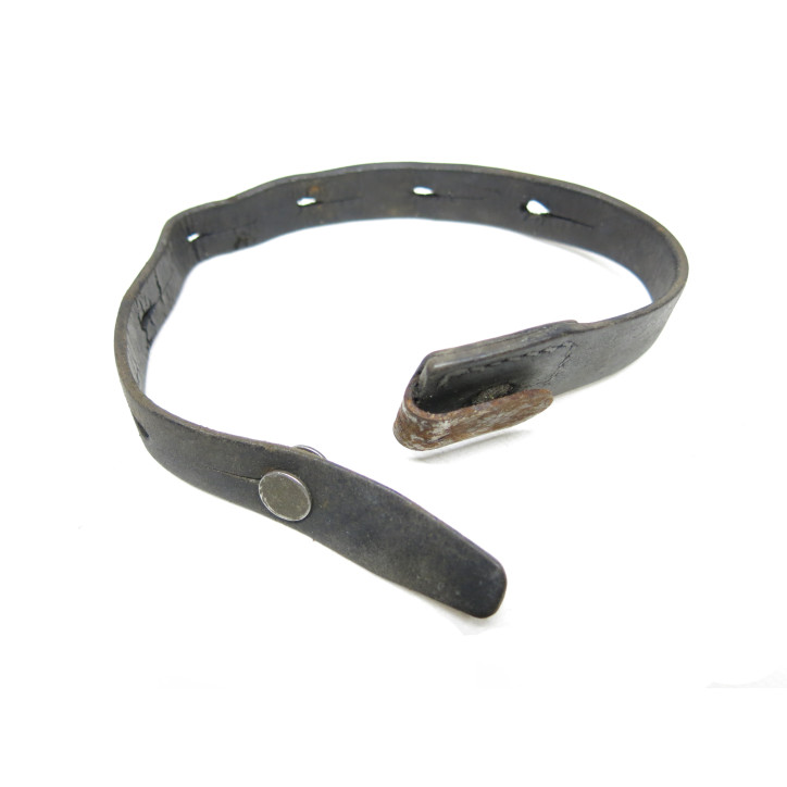 Sangle originale cuir noire arrière de brelage WH Réf 80