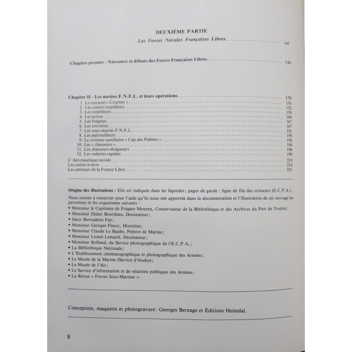 Livre La marine française au combat, 1939-1945, Tome 1 : Des combats de l'Atlantique aux F.N.F.L.