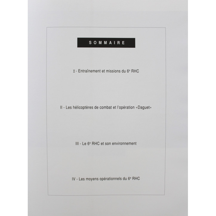 Livre Hélicoptères de combat. 6e RHC de Compiègne